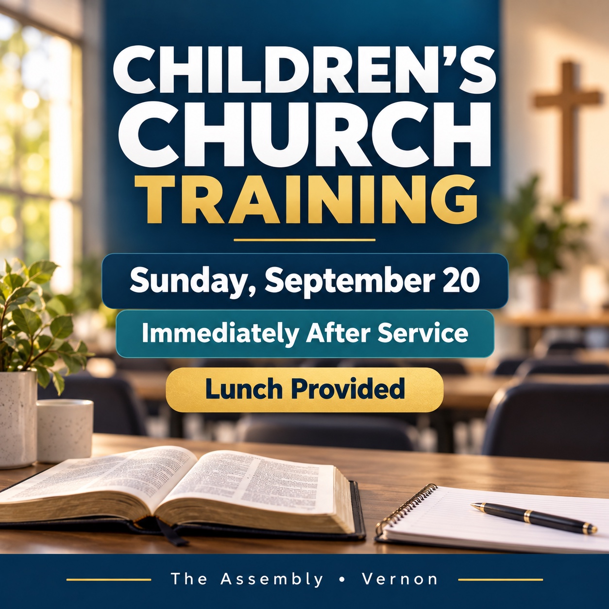 Children’s Church Training event at The Assembly Vernon